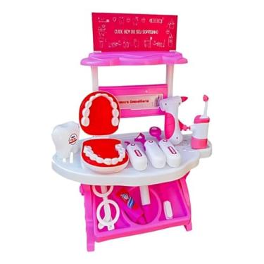 Imagem de Meu Primeiro Consultório - Pakitoys Brinquedo Dentista Infantil Conjunto Acessórios