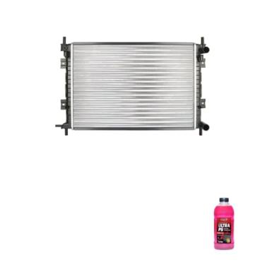 Imagem de Kit Radiador Ford Courier Fiesta 2000 a 2002 Ka 2009 a 2011 + Aditivo Radnaq T5 Vermelho