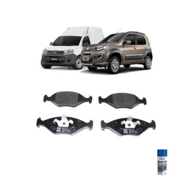 Imagem de Kit Pastilha Freio Dianteiro Uno Way 1.0 8 2010 + Tekbond Anti Chio 300ml