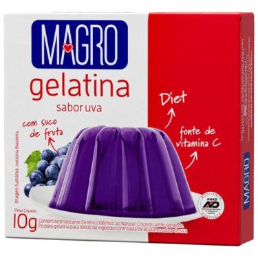 Imagem de Gelatina Magro com Sucralose Sabor Uva 10g