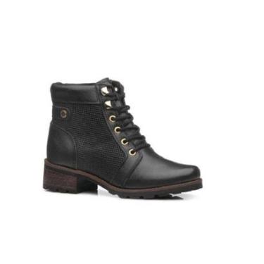 Imagem de Bota Pegada Coturno Feminino Couro Salto Grosso 281409 12-Feminino