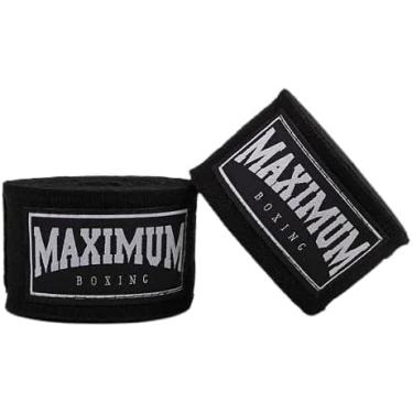 Imagem de Par Bandagem 3 metros Maximum Muay Thai Boxe Kickboxing (Preto)