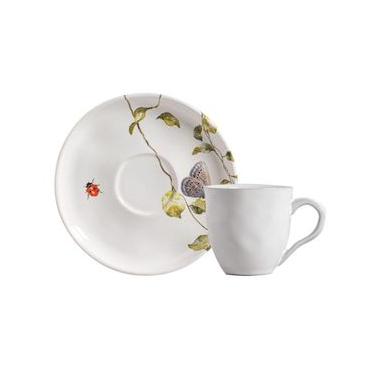 Imagem de Conjunto com 6 Xícaras De Chá Orgânico 170ml com 6 Pires Bio Sereno