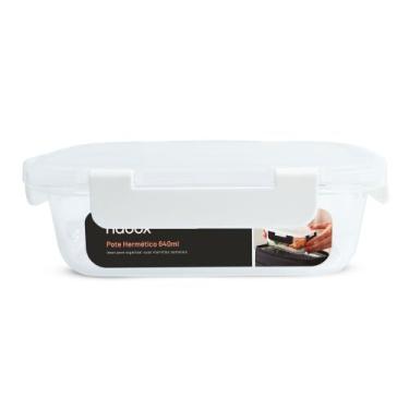 Imagem de Pote Hermético Vidro Marmitas Travas Mais Resistentes 640ml - U4HOME, 