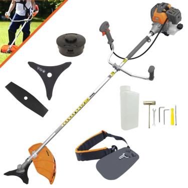 Imagem de Roçadeira Completa Tekna RL430P À Gasolina 2 Tempos 43cc 1,7HP 10.000rpm 3 Opções de Corte Com Lâmina Facão + Lâmina 3 Pontas + Carretel de Nylon