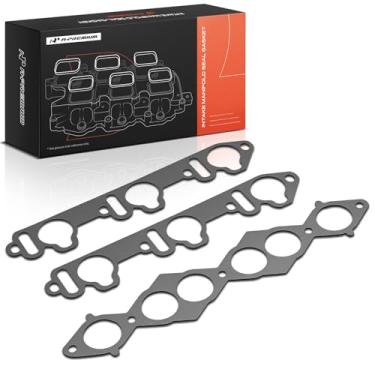 Imagem de A-Premium Conjuntos de juntas do coletor de admissão do motor inferior e superior compatíveis com Nissan Frontier 1999-2004, Pathfinder 1987-2000, Xterra 2000-2004, Quest, D21, Pickup & Mercury