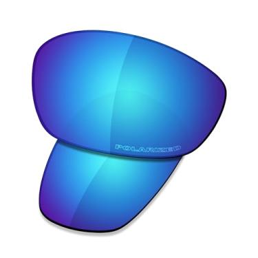 Imagem de SAUCER Lentes de reposição premium e protetores de nariz para óculos de sol Oakley Twenty XX 2012 OO9157 High Defense - Azul Glaciar polarizado