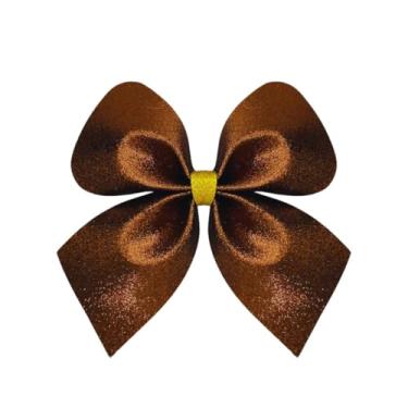 Imagem de Kit 06 Laço Lacinho G de Natal Enfeite Natalino Arvore Luxo (Marrom)