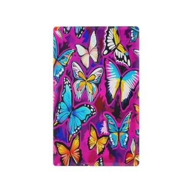 Imagem de Wassud Placa de cobertura para interruptor de luz, borboletas coloridas, interruptor, interruptor único, capas de parede, decoração de casa, sala de estar, quarto, decoração