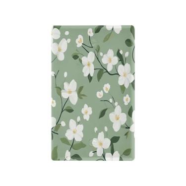 Imagem de Wassud Placa de cobertura para interruptor de luz, flores simples, decorativas, capas, placa de parede para tomadas elétricas em branco 11 x 6 cm