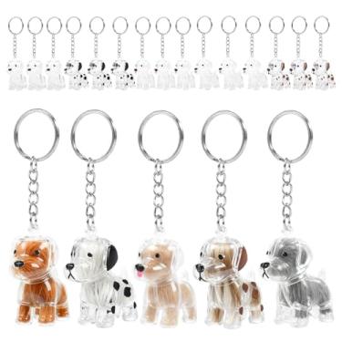 Imagem de ZJRDYYK Chaveiro de colecionador de pelos de cachorro, chaveiro de lembrança de pelo de animal de estimação, presente memorial de animal de estimação para bolsa porta-chaves