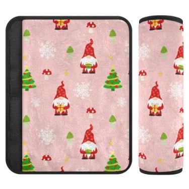 Imagem de Burbuja Capa para cinto de segurança de carro Gnomos, protetor de cinto de segurança macio confortável para alça de ombro de assento, 1 par pequeno