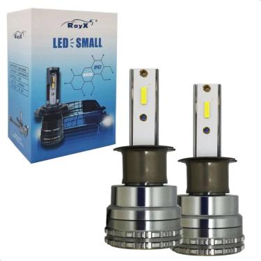 Imagem de Par Lâmpada Ultra Led Small H1 H3 H4 H7 H11 H27 Hb3 Hb4 6000k 12/24v 45w 8400 Lumens Ray-x