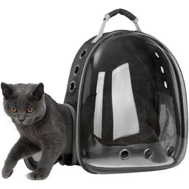 Imagem de Mochila Pet com Visão Panorâmica Transporte Seguro para Gatos e Cachorros • Janela Acrílica • Ventilação Total • Ideal para Passeios e Viagens| Azul
