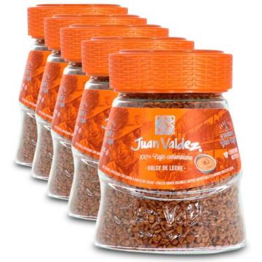 Imagem de Café Solúvel Juan Valdez Doce de Leite Kit 5 Potes de 95g