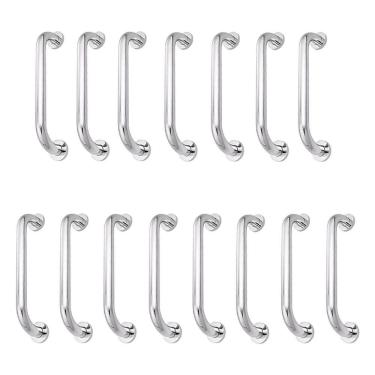 Imagem de Alça De Apoio Inox Kit 15 Unidades Barra 30cm Segurança Suporte Idoso Gestante Criança Box Banheiro