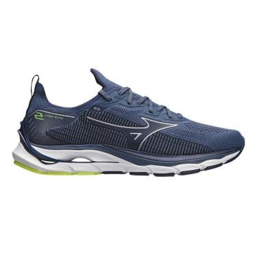 Imagem de Tênis Mizuno Wave Mirai 5 Masculino-42 Marinho-Verde-Feminino