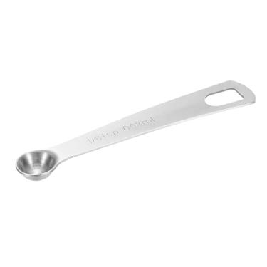 Imagem de PATIKIL 1 colher de sopa de 0,63 ml, colher medidora, 1/8 colher de sopa de medida individual de aço inoxidável, apenas para café moído e chá em pó solto