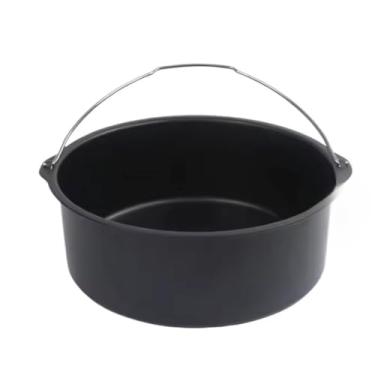 Imagem de Forma para Air Fryer，Moldes Multimodelo，Frigideira Antiaderente，Adequado para Uma Variedade de Fritadeiras de Ar Quente(Modelo 7 - Redonda)