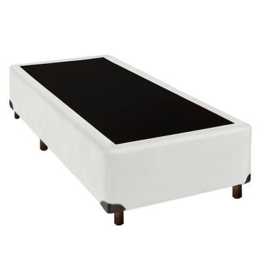 Imagem de Cama Box Solteiro Simples Branco Nature 78x188