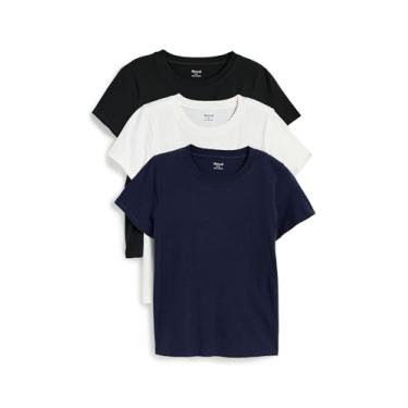 Imagem de Madewell Zappos Northside feminino pacote com 3, Branco Preto Berry, XP