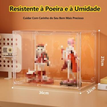Imagem de Caixa Organizadora Acrilico Transparente Grande Porte Para Exposição ou Colecionador 36x22x27cm(1 unidade)