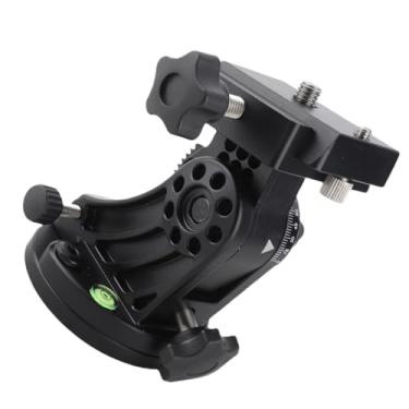 Imagem de GLOGLOW Assento de Latitude do Telescópio, Acessório de Telescópio Astronômico de Liga de Alumínio Com Botões Duplos para Ajuste de 0 a 90 Graus, Base de Cunha Equatorial para Montagem