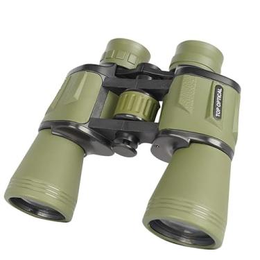 Imagem de Binóculos de 10 x 50 mm, adultos e adolescentes, óptica HD de alta potência para óptica para visualização clara e clara, perfeito para observação de pássaros, caça, esportes e observação de estrelas