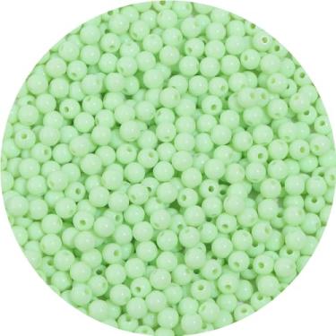 Imagem de 1100 peças 6 mm contas de acrílico lisas redondas para artesanato contas espaçadoras com orifício para pulseira faça você mesmo, colar, brincos, chaveiro, feminino, suprimentos para fabricação de