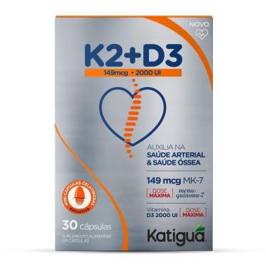 Imagem de Vitamina K2  +Vitamina D3 -  30 Cáspulas Gelatinosas - KATIGUÁ-Unissex