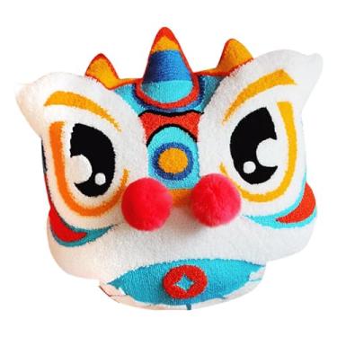 Imagem de FLCPJGV Almofada Decorativa com Estampa de Chinês, em Pelúcia, com Bordado Festivo E Superfície Aveludada, Ideal para Sala de Estar E Cama. Presente Perf, Azul, Tamanho real