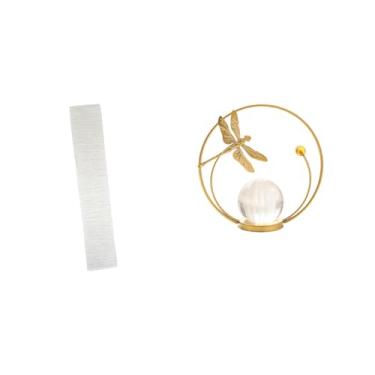 Imagem de Whtkoph Escultura de Abajur de Chão em Vidro, Figura de Metal, Ornamento de Mesa para Sala de Estar, Quarto, Corredor, Lareira, Decoração.