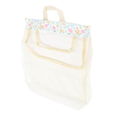 Imagem de Brrnoo Organizador de Meias de Roupa íntima, Bolsa de Armazenamento de Malha Montada na Parede Com Alças Alargadas e Costura Reforçada, para Dormitório de Banheiro de Porta de Armário (Camada Dupla)