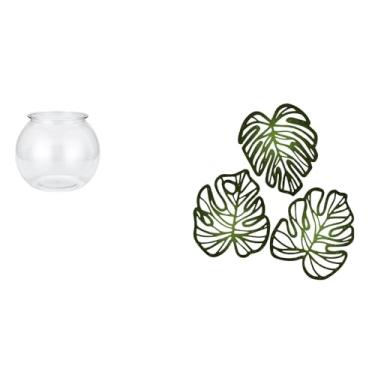 Imagem de Whtkoph Aquário Pequeno E Transparente, Ornamento Doméstico, Faça Você Mesmo, Vaso, Tigela, Mesa, Quarto, Escrivaninha, Sala de Estar, Decoração para Casa, Fo