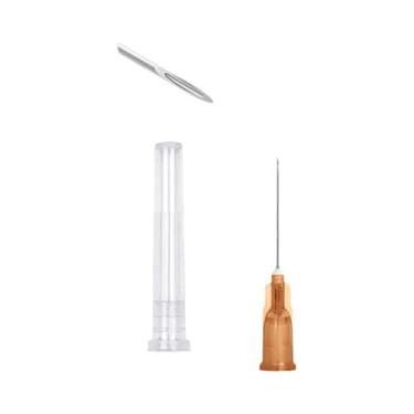 Imagem de Agulhas Transparentes De Baioneta 100pcs Para Aplicação De Cola Com Se