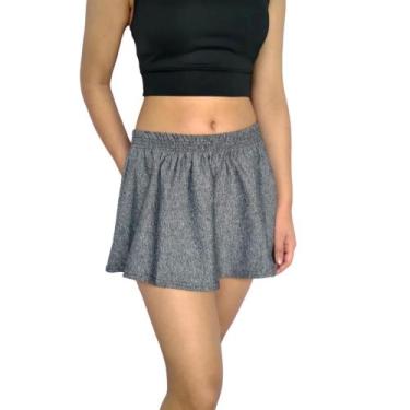 Imagem de Mini Saia Feminina Godê Elástico Lisa Suplex Pp ao Plus Size - Konciny
