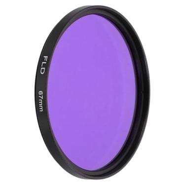 Imagem de PATIKIL Filtro de lente FLD de 67 mm, filtros fluorescentes, resina óptica, circular, parafuso, acessórios de correção de cor para lente de fotografia de câmera, roxo