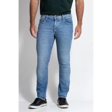Imagem de Calça Jeans Skinny Strong Stone Puídos Guess Azul Claro-Masculino