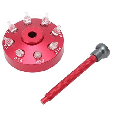 Imagem de KIMISS Conjunto de Ferramentas para Prensa Manual de Relógio - Liga de Aço para Relógio Com 8 Cabeças de Ajuste para Reparo e Manutenção Profissional