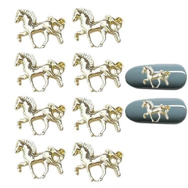 Imagem de Berloques de unhas - Suprimentos de manicure em forma de cavalo, decoração de joia de diário, para festas de casamento, eventos especiais, artistas, noivas, iniciantes, profissionais, amantes de
