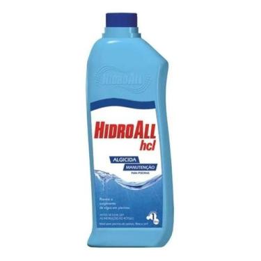 Imagem de Algicida De Manutenção Hcl 01 Litro Hidroall Azul