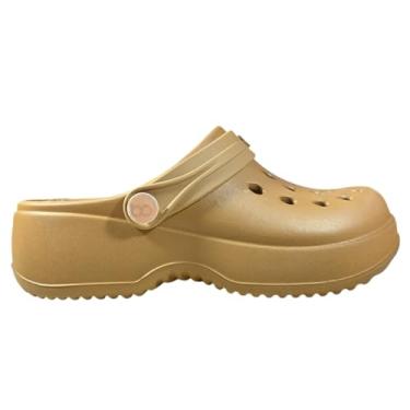 Imagem de Sandália Feminina Clog 100% EVA Litesense Bella Boaonda Sola Alta com Alça de Calcanhar (Cappuccino, BR, Adulto, Numérico, 39)