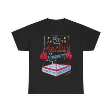 Imagem de Camiseta Unissex Oversized Com Estampa De Cantor De Hip-hop, Gola Redo