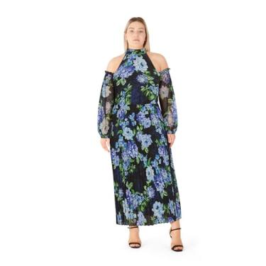 Imagem de City Chic Vestido feminino plus size - Marlee Maxi, Floral, 46