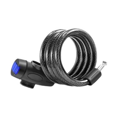 Imagem de kowaku Cadeado de Cabo para Bicicleta de 10 Cm (3,94 Polegadas) para Ciclismo, Equipamentos para Atividades Ao Ar Livre E Portão.