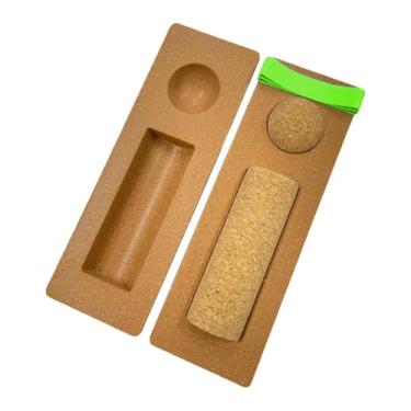 Imagem de KiBcsLic Prancha de Equilíbrio para Fortalecimento dos Pés, Faixas de Resistência, Equipamento de Equilíbrio, Bola de Massagem com Rolo para Exercícios, para, Bola de Cortiça