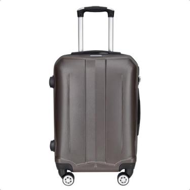 Imagem de Mala de Viagem Bordo 10kg Venture Titan Rígida Rodas Duplas 360 Café /