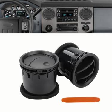 Imagem de JDMON 2 peças dianteiro esquerdo direito painel de ar condicionado A/C saída de aquecedor de ventilação com substituição de ferramenta para Ford F150 2004-2008, Lincoln Mark LT 2006-2008 Substituição