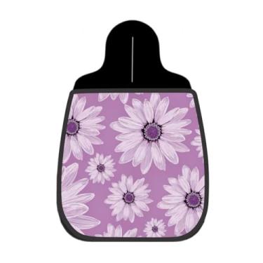 Imagem de Lixeira De Carro Organizador Lixinhocar Margaridas Fundo Lilás