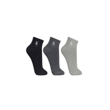 Imagem de Kit de 3 Pares de Meia Lupo 03223-089 Cano Curto Sport, Sortido, G